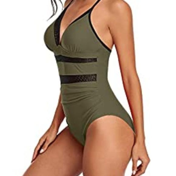 Womens Tummy Control One Piece Swimsuit - Picture 4 of 4